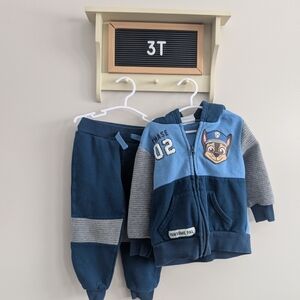 Chase Kids Blue Hoodie and Pants Set